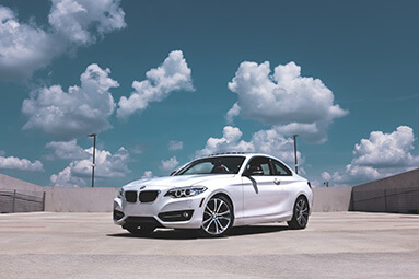 White BMW 3 series