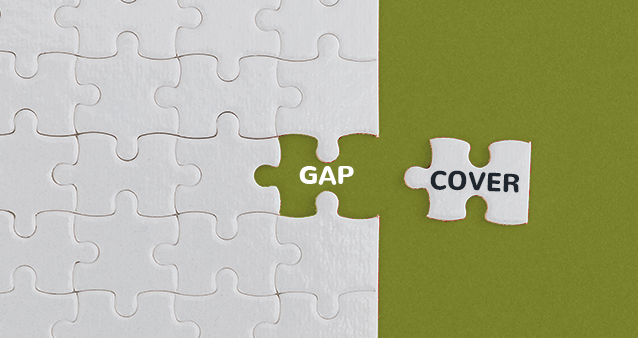 Near complete puzzle depicting Gap Cover