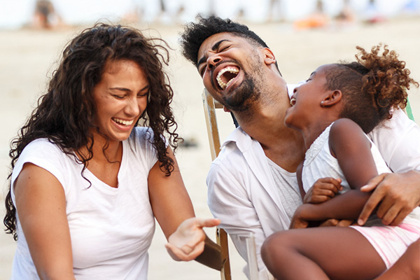 family laughing 