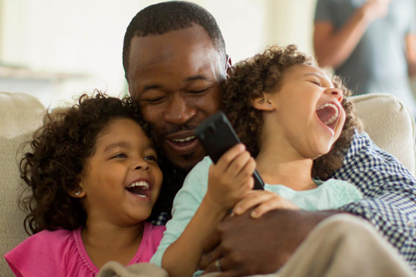 Smiling family 